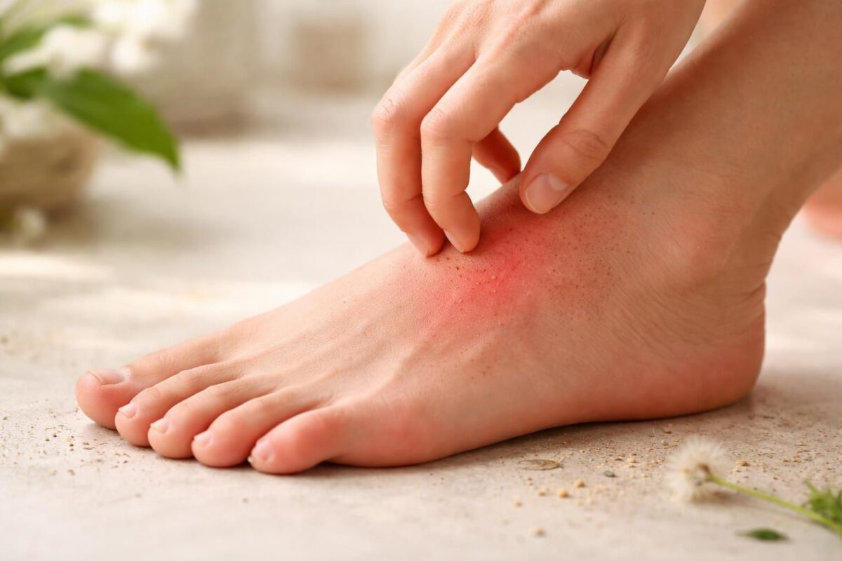 Pourquoi mon pied gauche gratte t il et comment y remedier découvrez les causes courantes des démangeaisons au pied gauche et les solutions efficaces pour soulager et prévenir cet inconfort.