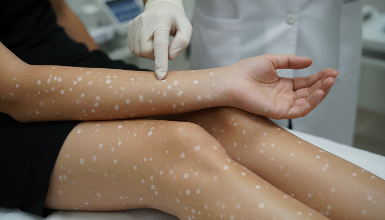 Taches blanches sur la peau comprendre lhypomelanose en gouttes et ses traitements 1 découvrez ce qu'est l'hypomélanose en gouttes, ses causes, symptômes et options de traitement pour les taches blanches sur la peau afin de mieux comprendre et prendre soin de votre peau.