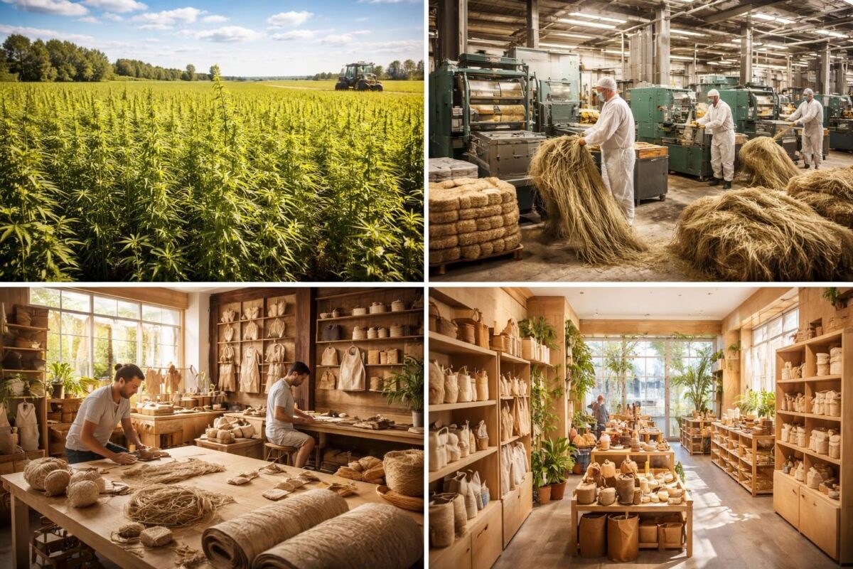 Processus de transformation du chanvre jusqua votre magasin découvrez le processus complet de transformation du chanvre, de la récolte à la distribution, pour assurer la qualité des produits dans votre magasin.